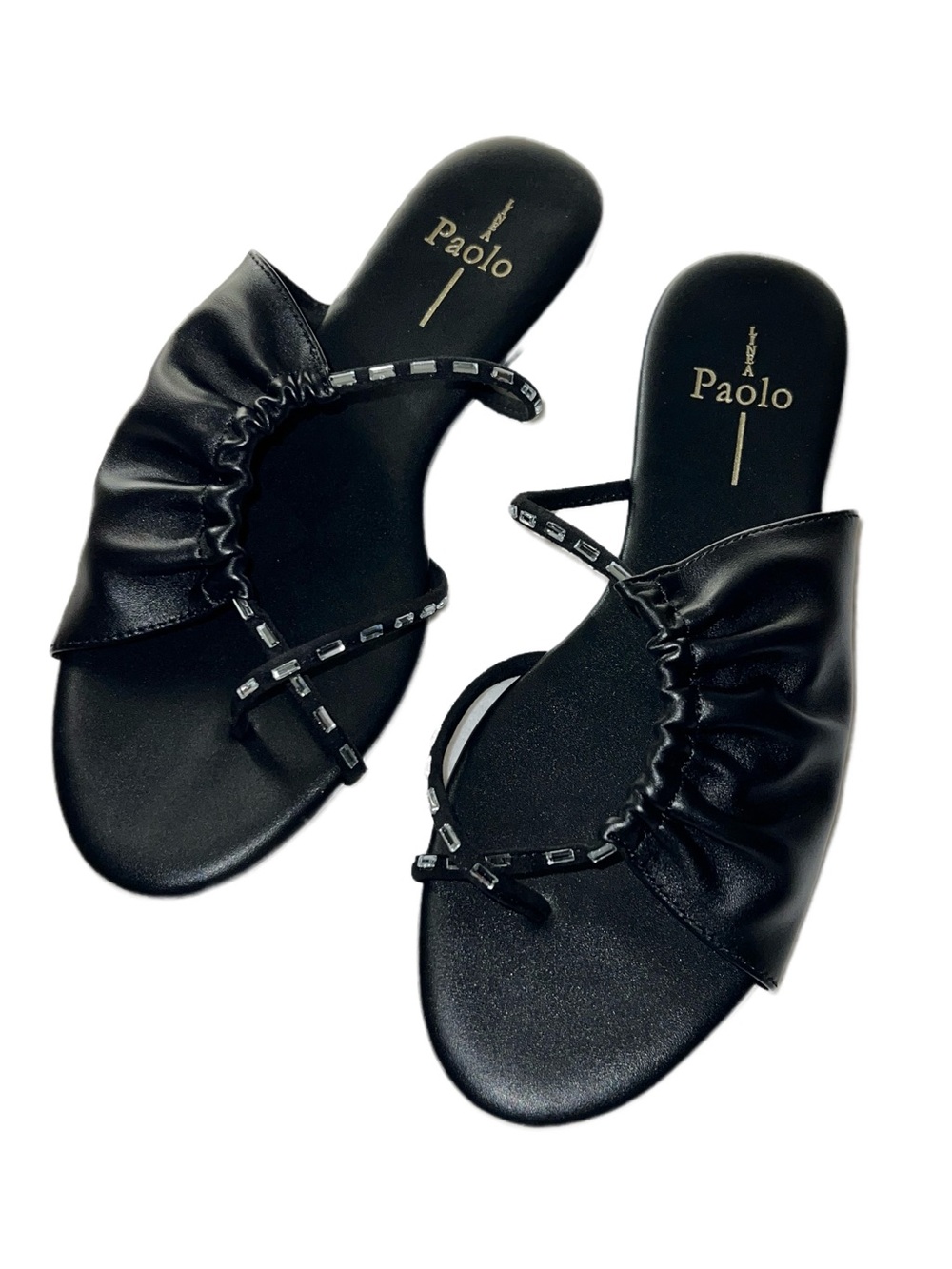 NIB SZ 8 linea paolo leather slides sz 8